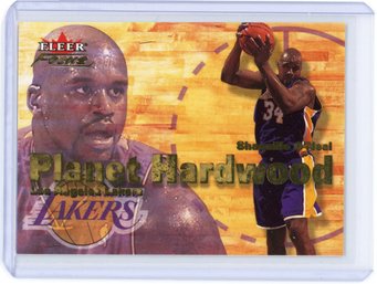 2000-01 Fleer Focus Shaquille O'Neal Planet Hardwood #7 PH