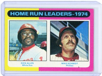 1975 Topps 1974 Home Run Leaders (Dick Allen / Mike Schmidt) #307