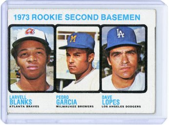 1973 Topps 1973 Rookie Second Basemen (Larvell Blanks / Pedro Garcia / Dave Lopes) RC #609