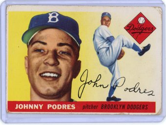 1955 Topps Johnny Podres #25