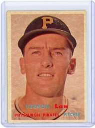 1957 Topps Vernon Law #199