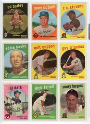 1959 Topps Baseball Card Lot - W/ Pappas