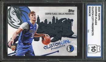2025 Topps Cooper Flagg Clutch City Prospects - Graded 10 - Gem Mint