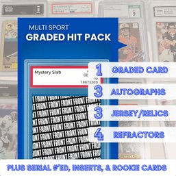 Sports Card Hit Pack W/ Graded Card -  #1