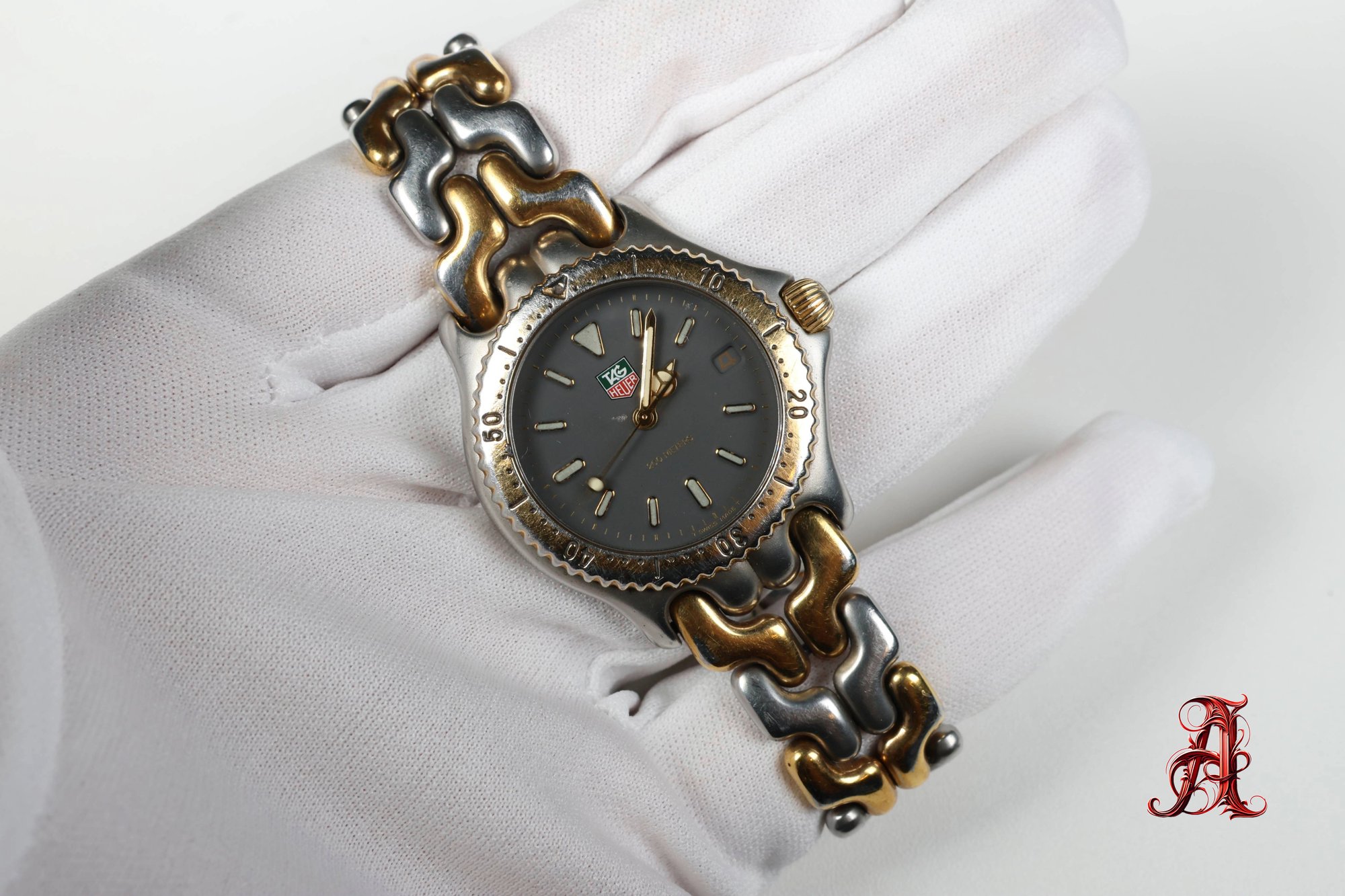 Tag Heuer Professional S95.206 Steel & Gold Quartz Watch - 38mm
