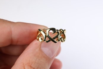 18k Yellow Gold Tiffany & Co. Paloma Picasso Triple Heart Ring