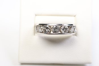 Natural Diamond Ring 2.00ctw, Platinum 7 Grams, Gemstone Jewelry Diamonds Band
