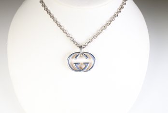 Gucci Interlocking G Pendant Necklace Pendant Jewelry Sterling Silver 925