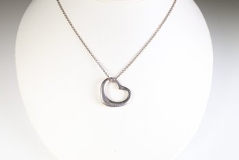 TIFFANY & CO HEART RING Elsa Peretti NECKLACE STERLING SILVER .925 JEWELRY