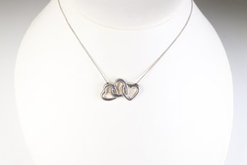 TIFFANY & CO HEART RING NECKLACE STERLING SILVER .925 JEWELRY