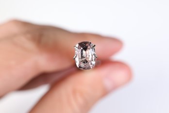 Natural Unheated Padparadscha Sapphire 1.14ct Gemstone Jewelry 7 X 5 X 3mm