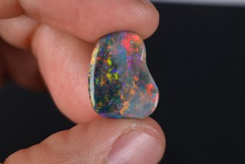 AUSTRALIAN BLACK OPAL 5.22CT Gemstone Jewelry 17 X 14 X 4MM