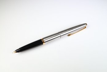 PARKER 45 Made In France Brushed Steel 14K Gold EF Nib