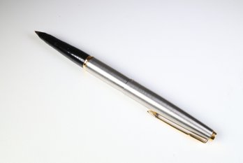 Vintage Parker 45 Steel Flighter & Gold Trim Fountain Pen - Nib 'M' 14K