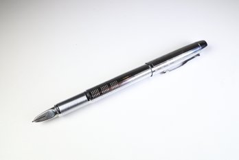 Parker Hoodie Fountain Pen Silver Body Lattice Design