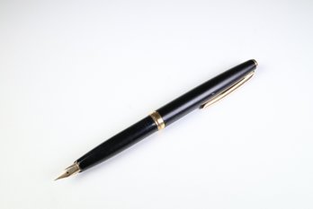 Vintage Sailor Pocket Fountain Pen With 18K Gold Nib Black