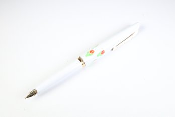 Platinum Floral Pattern Fountain Pen 14K Gold Nib