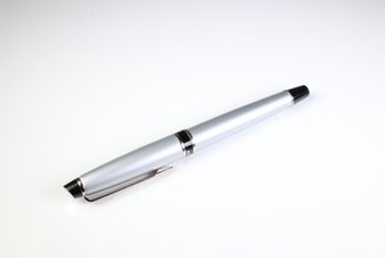 Waterman Expert Rollerball Pen In Stainless Steel With Silver Trim