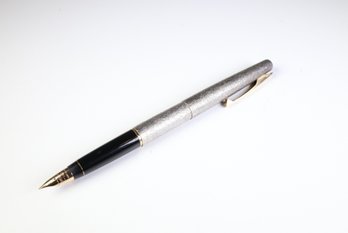Vintage Lady Sheaffer 14K Gold Nib Fountain Silver Tone