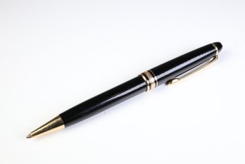 Montblanc Meisterstuck Ballpoint Pen Black Gold Trimp