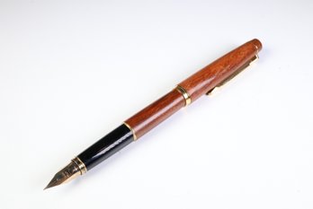 Pilot Custom Grandee Fountain Pen (1981) - Maple Wood (Kaede), GP Trim, 14k Medium Nib