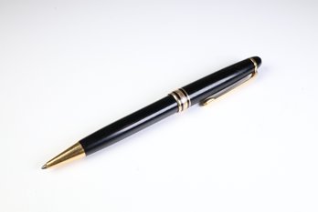 Montblanc Meisterstuck Ballpoint Pen Black Gold Trim