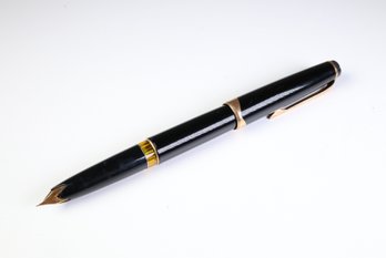 Montblanc Mont Blanc Meisterstuck No.14 Fountain Pen Black Gold Color