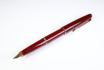 Montblanc Burgundy Fountain Pen
