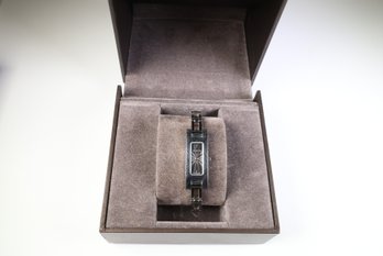 Gucci 3900L QZ Watch 16.5 Cm Grey Dial Vintage Rare Comes With Box