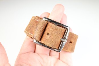Hermes Leather Belt Buckle Bracelet Thick