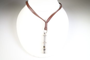 HERMES Dog Whistle Necklace Siffre Made In France
