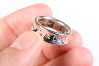 Tiffany & Co. 1837 Sterling Silver Narrow Ring 925  Vintage 1997 Hallmark