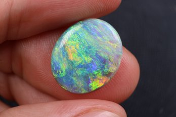Natural Australian Dark Crystal Opal 2.28ct Loose Gemstone Fine Jewelry