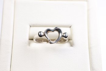 TIFFANY & CO Elsa Peretti Sterling Silver 925 Heart Ring