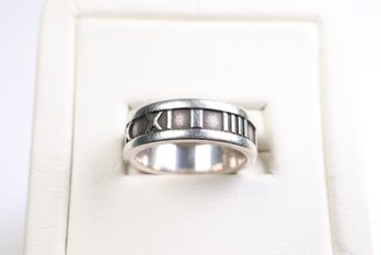 TIFFANY & CO Ring STERLING SILVER 925 Atlas Roman Numeral