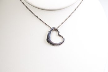 TIFFANY & CO HEART RING Elsa Peretti  NECKLACE STERLING SILVER .925 JEWELRY