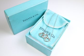 Tiffany & Co Sterling Triple Heart Silver 925 Necklace Pendant W/Box