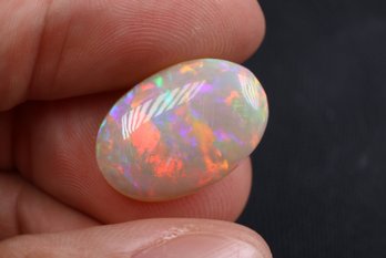 Natural Australian Crystal Opal 3.725ct Double Sided Loose Gemstone Fine Jewelry