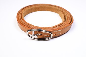 Hermes Palladium H Belt Triple Leather Wrap Bracelet