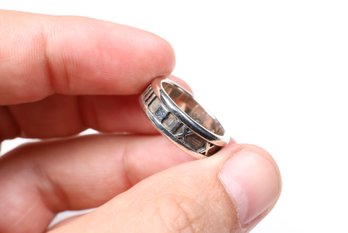 TIFFANY & CO  ATLAS ROMAN NUMERAL RING STERLING SILVER  JEWELRY .925