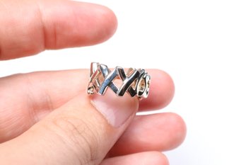 Tiffany & Co. Sterling Silver 925  Vintage Picasso XO Kisses Ring Band