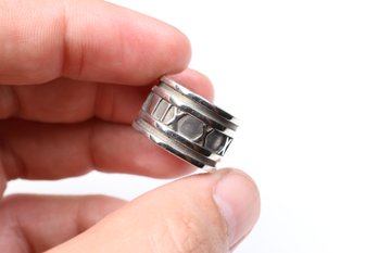 TIFFANY & CO  ATLAS ROMAN NUMERAL RING STERLING SILVER  JEWELRY .925