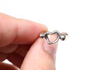 TIFFANY & CO HEART RING Elsa Perreti NECKLACE STERLING SILVER .925 JEWELRY