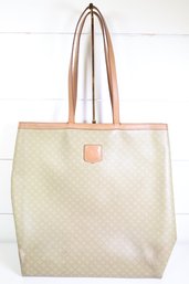 Celine Macadam Shoulder Bag Purse Monogram Leather Shoulderbag