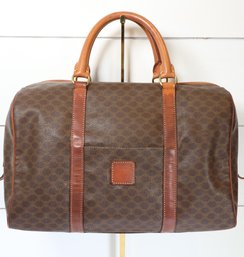 Celine Brown Leather Travel Bag