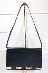 Salvatore Ferragamo Dark Green/blue Leather Purse