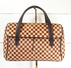 Louis Vuitton Damier Sauvage Lion Handbag Pony Hair Purse