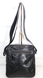 Gucci GG Imprime Crossbody Bag In Black PVC Leather
