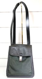 Louis Vuitton Taiga Saratov PM Messenger Bag In Ardoise (grey/green-black) Taiga Leather And Nylon Canvas