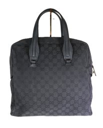 Gucci GG Black Canvas Tote Bag Purse